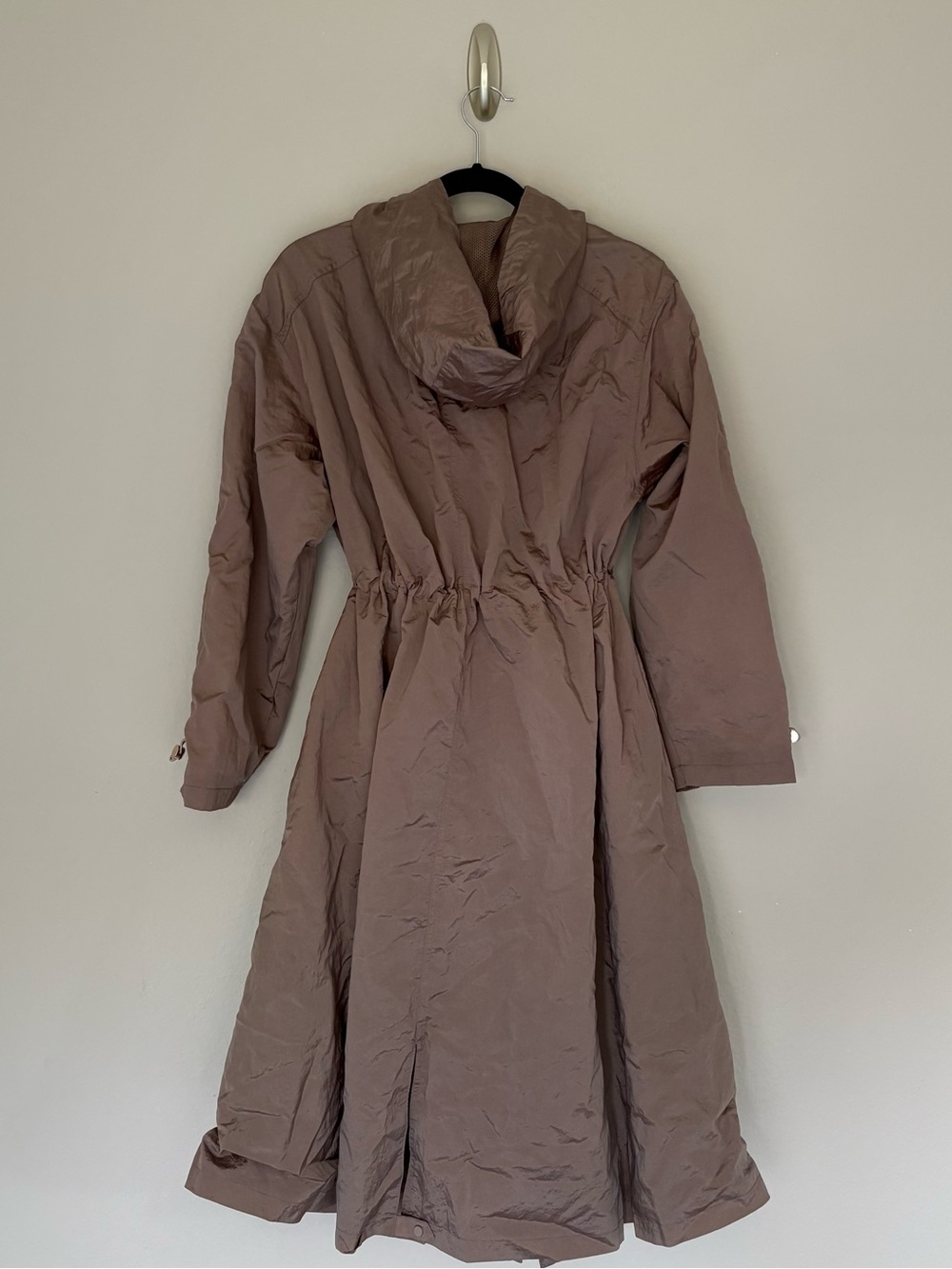 NWT Guess Kelsi Hoodie Pack Parka Long Summer Clay Taupe Water Resistant Size S - Picture 2 of 12